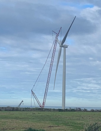 Tilt Renewables erects first turbine 