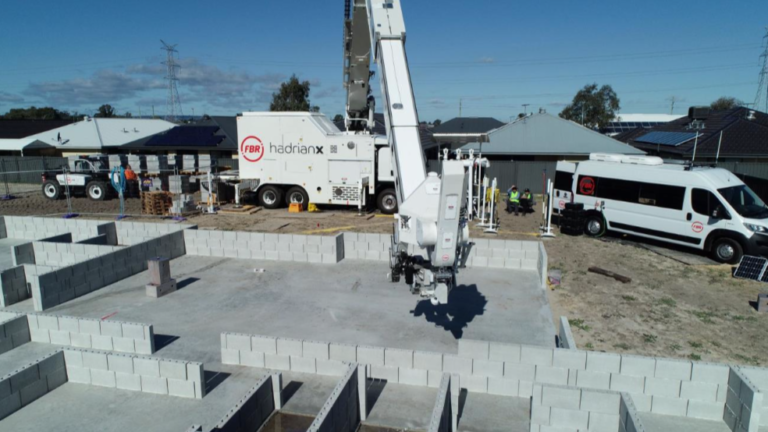 Bricklaying robot Hadrian X completes pilot program with GP Vivienda 1 Bricklaying robot Hadrian X completes pilot program with GP Vivienda
