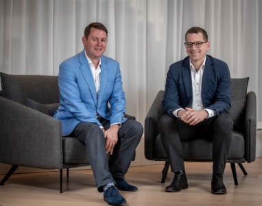 Nick Mulcahy, CEO Zag, and Ben Morgan, Managing Director Accenture New Zealand.