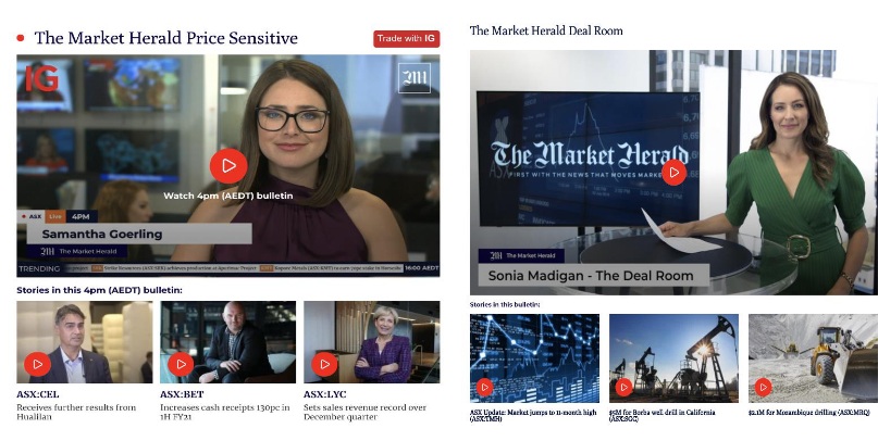 The Market Herald announces pilot launch of Australian business television streaming network 1