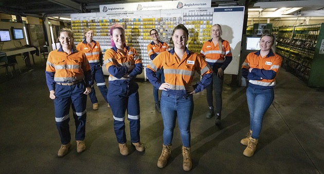 Anglo American female staff