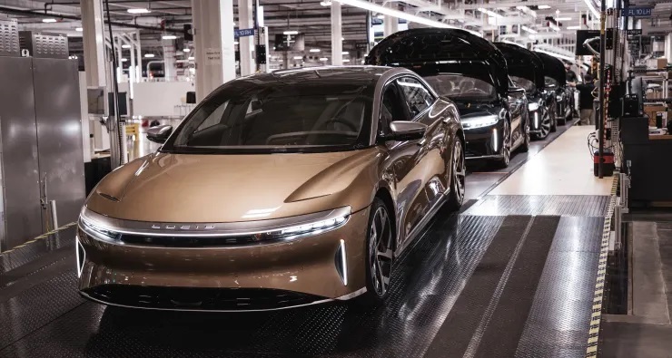 Lucid air assembly line