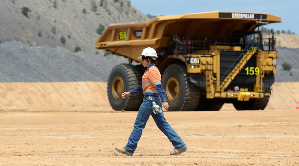 Rio Tinto employee walking