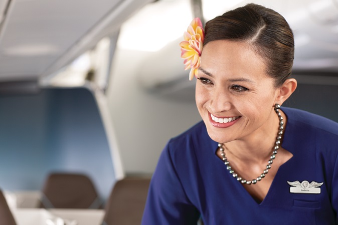 Hawaiian Airlines hostess