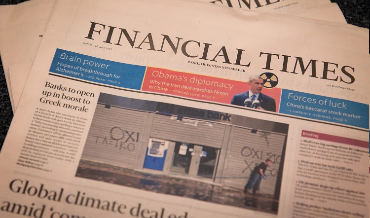 FT front page