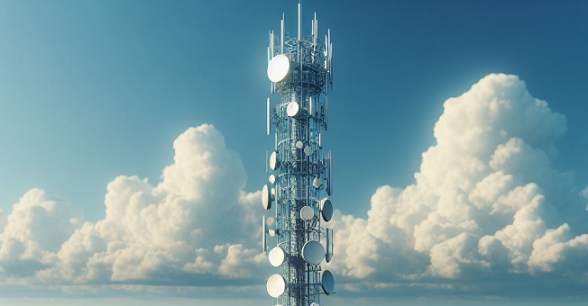 AI generated image of a mobile tower