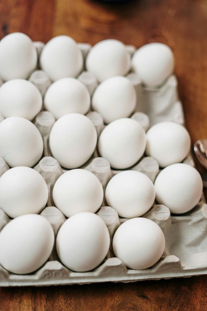 White eggs