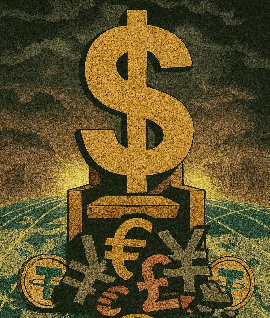 Stablecoins, Cryptocurrency, US Dollar, Dollarization, GENIUS Act, Tether, USDC, Federal Reserve, Bank of England, Financial Regulation, DeFi, Emerging Markets, Monetary Policy, Bitcoin, CBDC, KTrade, Global Finance